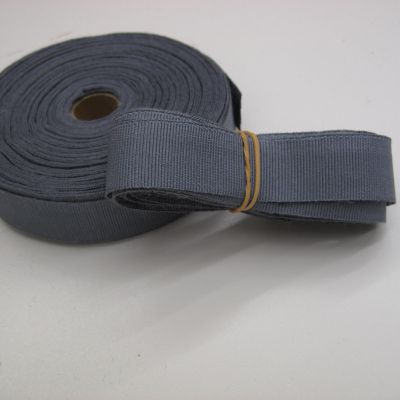 Ripsband grijs/blauw