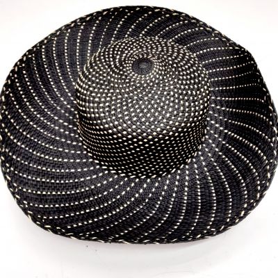 panama print capeline  Black