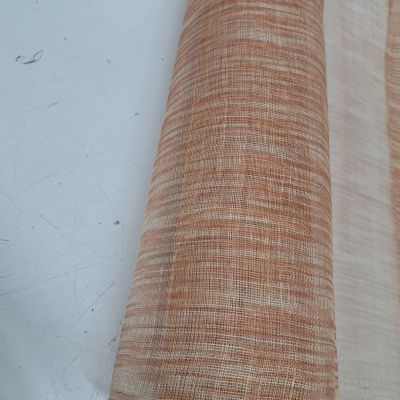 gestreept sinamay oranje/bruinachtig