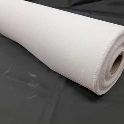 Buckram- blockable, stiff two-ply fabric for millinery