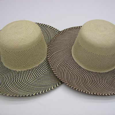 panama print capeline openwoven crown 40156