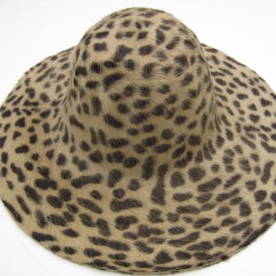 velours capeline print double side luipaard 40042